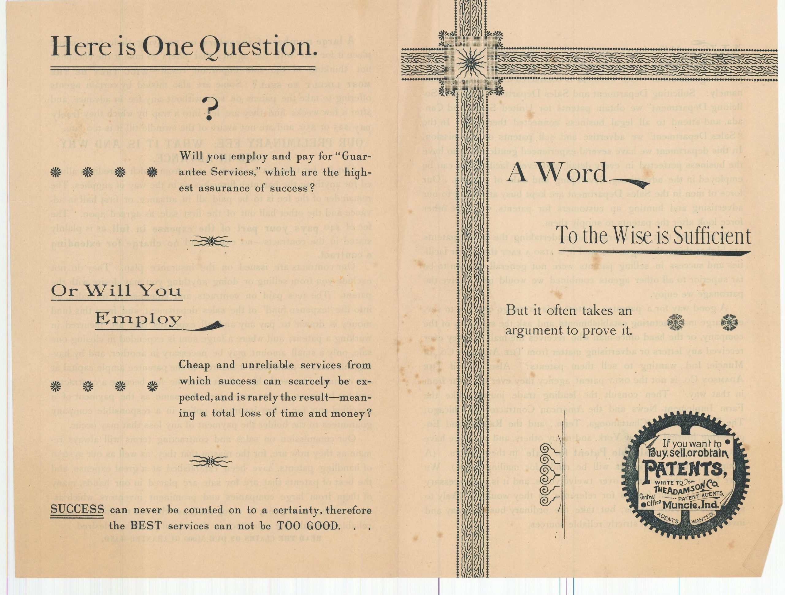 Legal Contract Between the Adamson Company Commission Agency of Muncie, Indiana... - Image 4