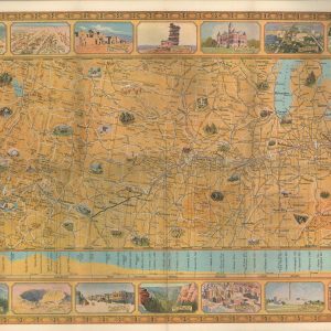 Illustrated Map of the Route of Transcontinental Air Transport, Inc.