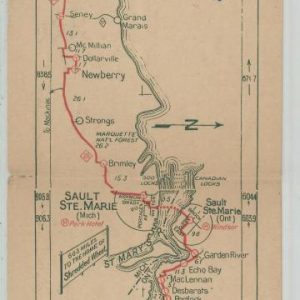 Winnipeg, Can. - Niagara Falls, N.Y. Highway Strip Map