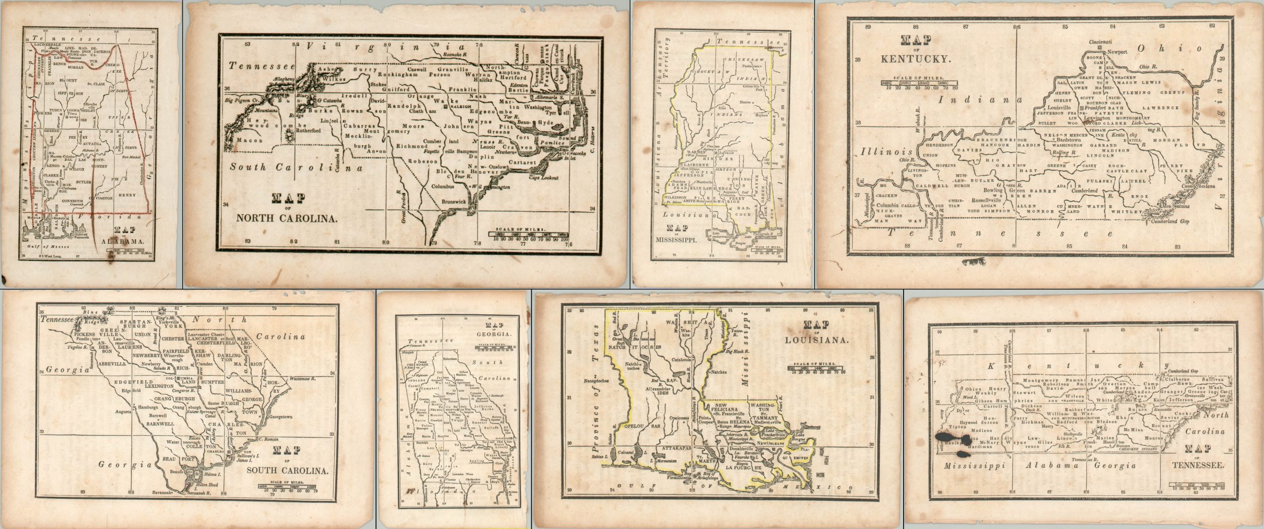 Maps from Hale's Epitome of Geography