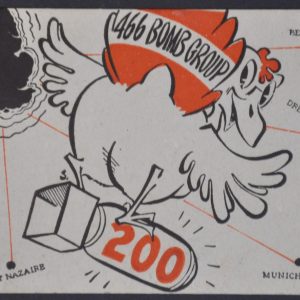 466 Bomb Group [WWII Map Card]