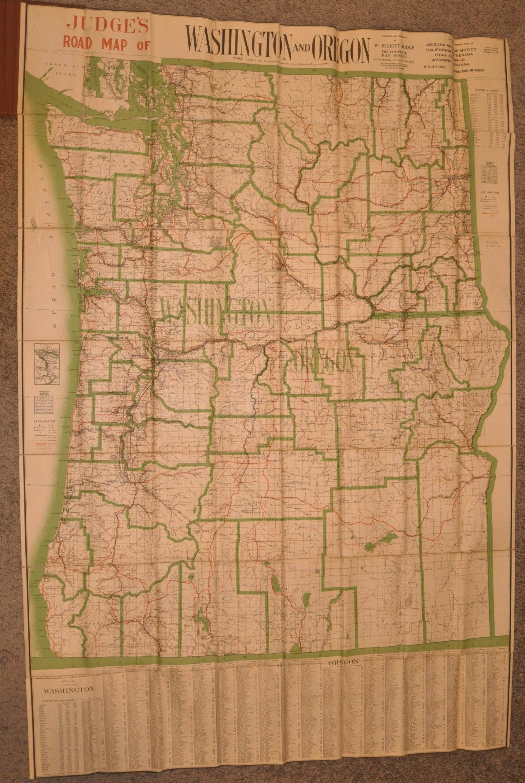 Judge's Road Map of Washington and Oregon - Image 4