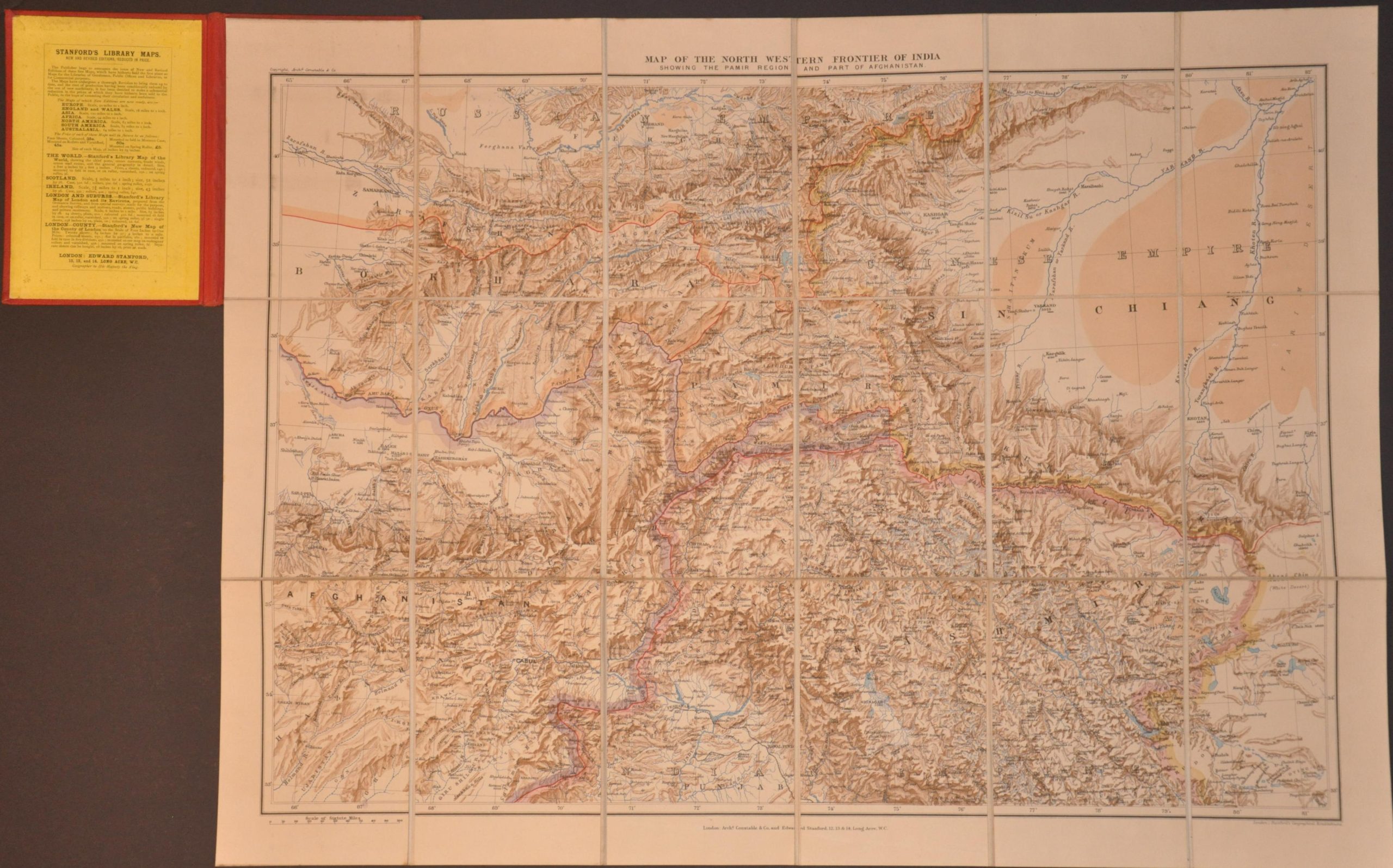 Map of the North Western Frontier of Indian Showing the Pamir Region and Part of Afghanistan - Image 2