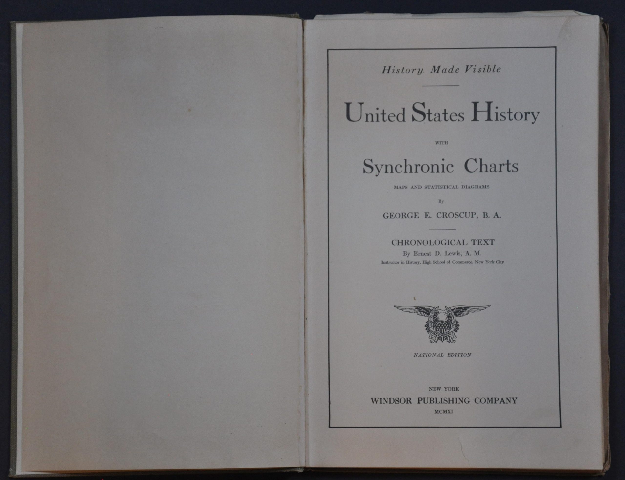 Croscup's United States History with Synchronic Charts Maps, and Statistical Diagrams - Image 3