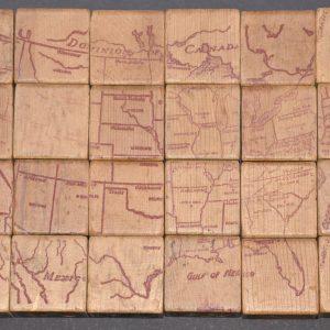 [Wooden Block Map of the United States]