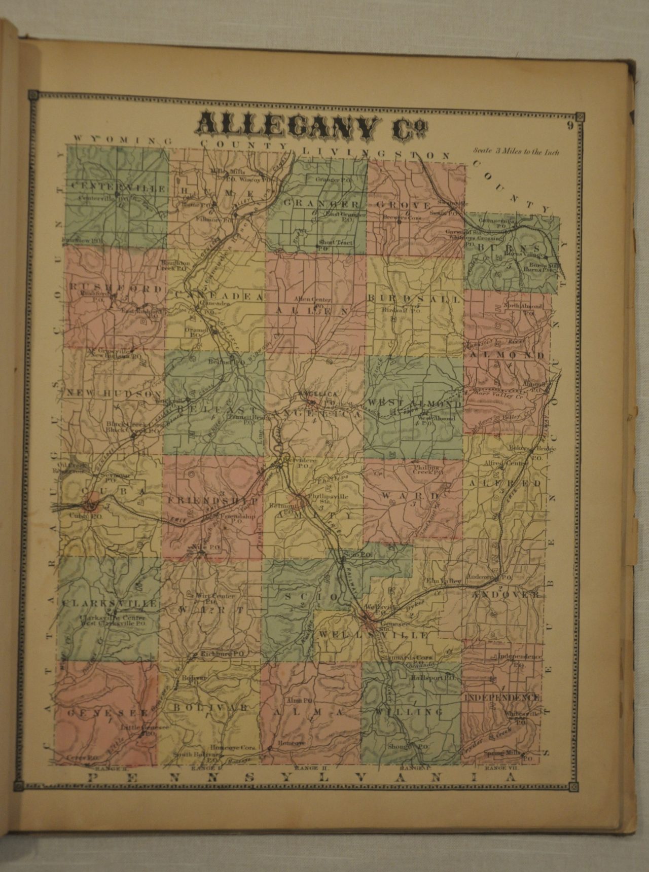 Atlas of Allegany County, New York Curtis Wright Maps