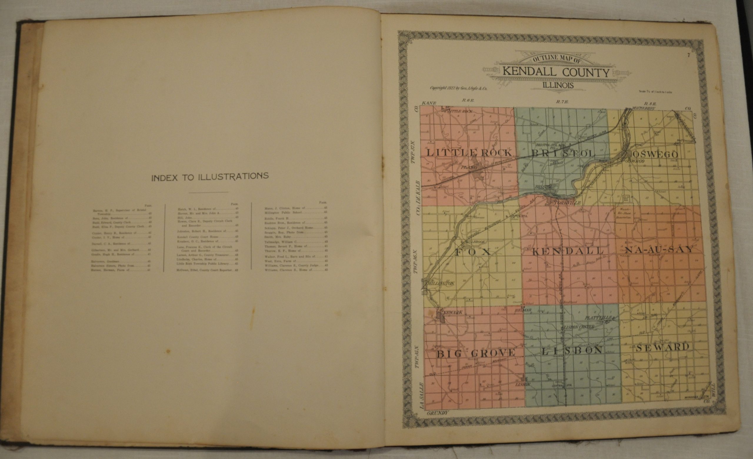 Standard Atlas of Kendall County, Illinois Curtis Wright Maps
