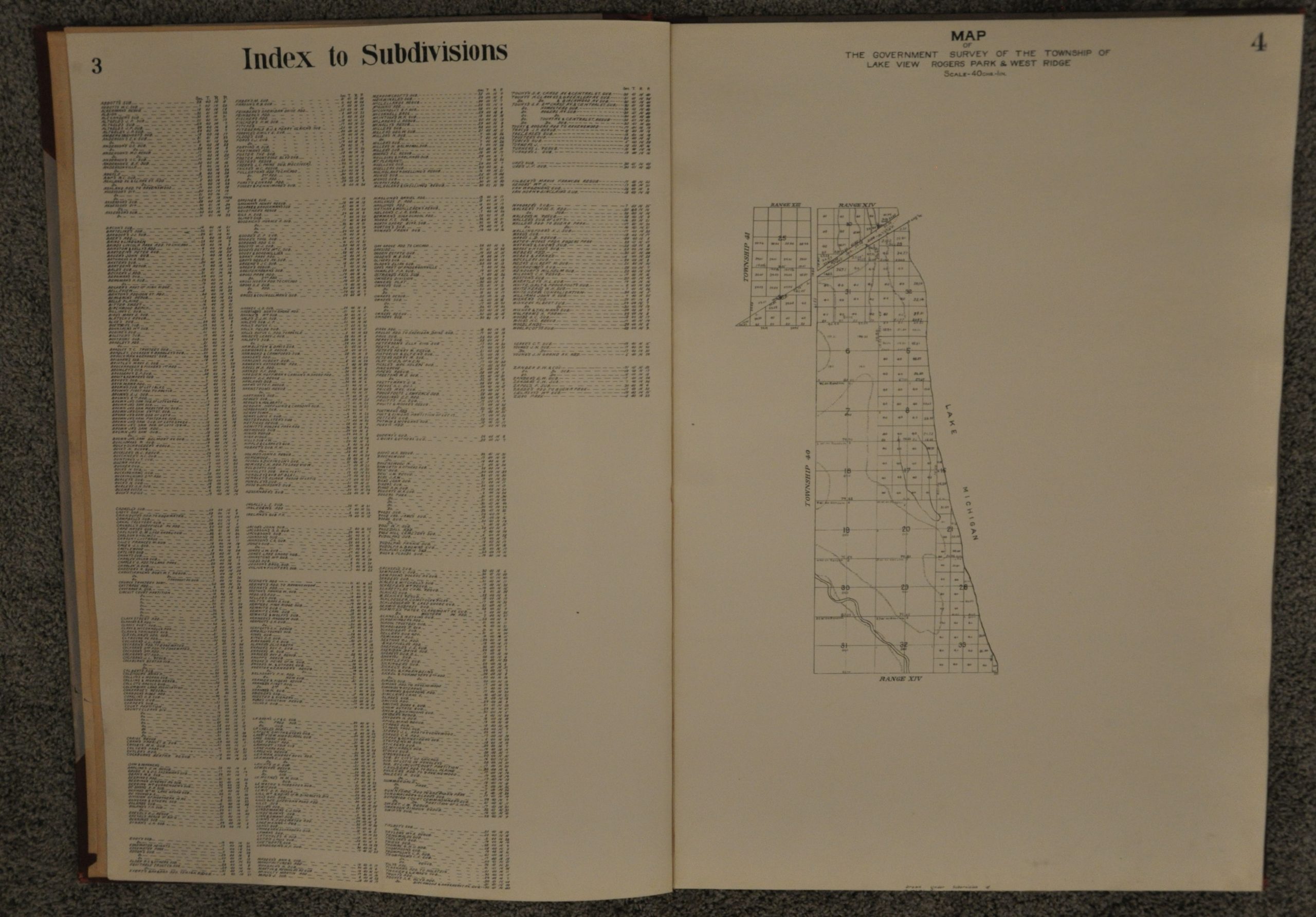 The Real Estate Map Publishing Co.'s Official Atlas of the Township of Lake View Rogers Park & West Ridge and Part of West Town, Chicago