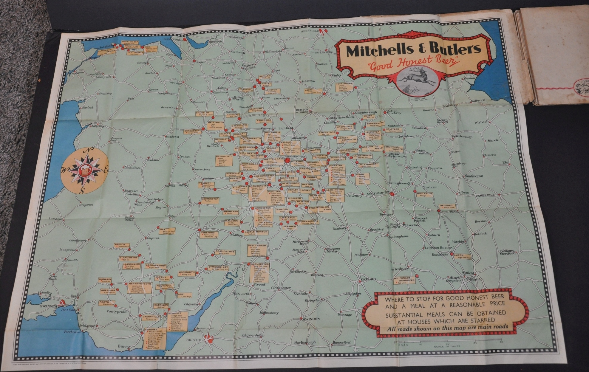 Motorist's Guide Map of England, Scotland and Wales