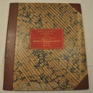 Atlas to Accompany Monograph XXXI of the Geology of the Aspen District, Colorado