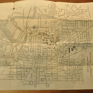Map of Ann Arbor Showing the University of Michigan and Public Buildings