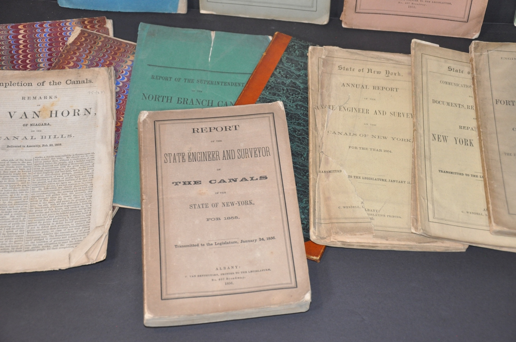 Various 19th century Canal Reports and Maps