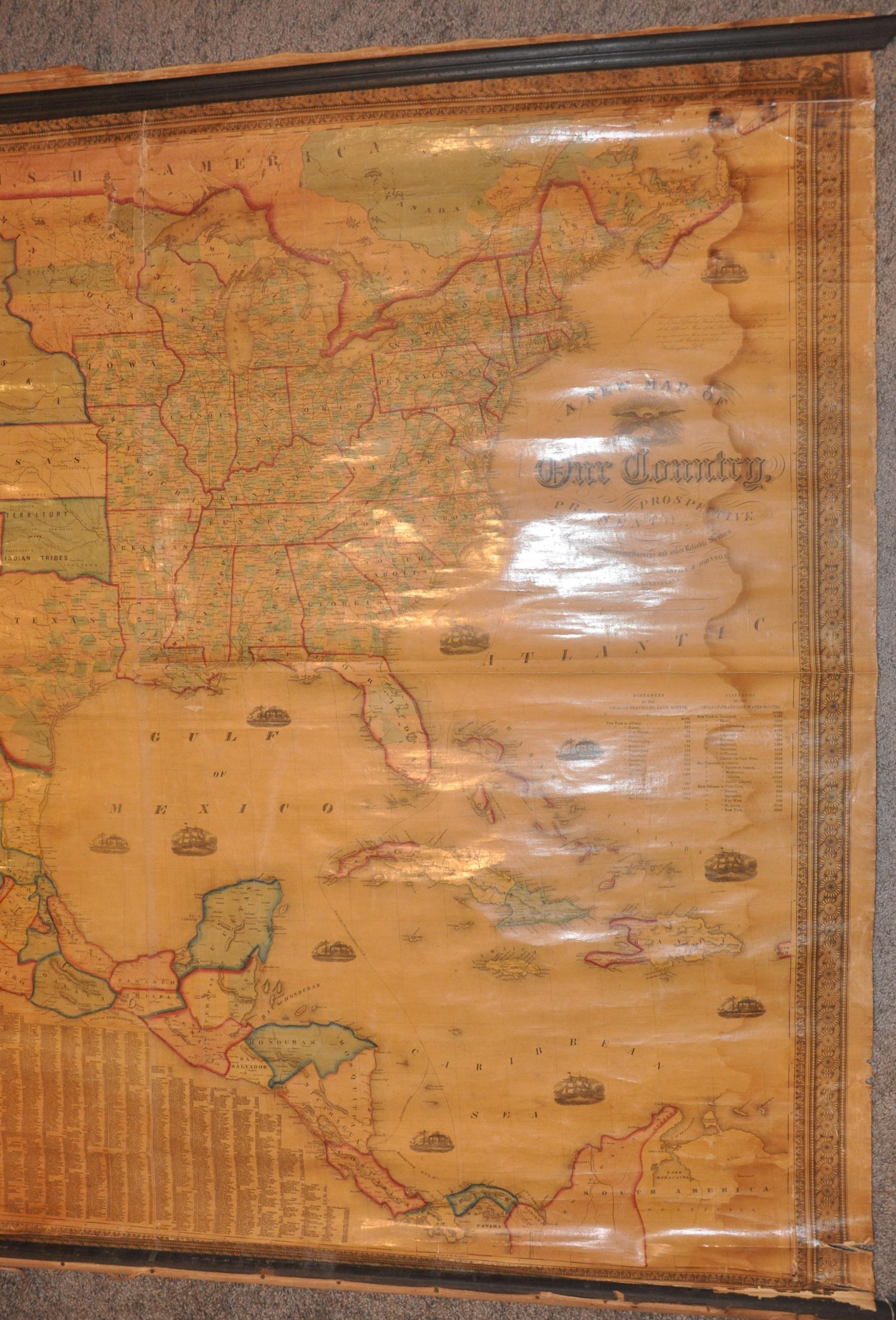 A New Map of Our Country - Prospective and Present - Curtis Wright Maps