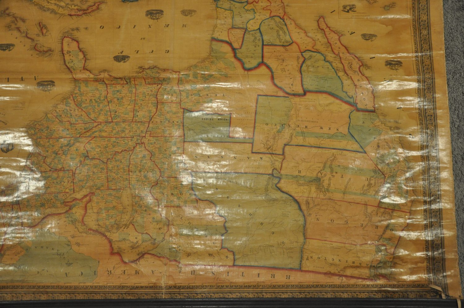 A New Map of Our Country - Prospective and Present - Curtis Wright Maps