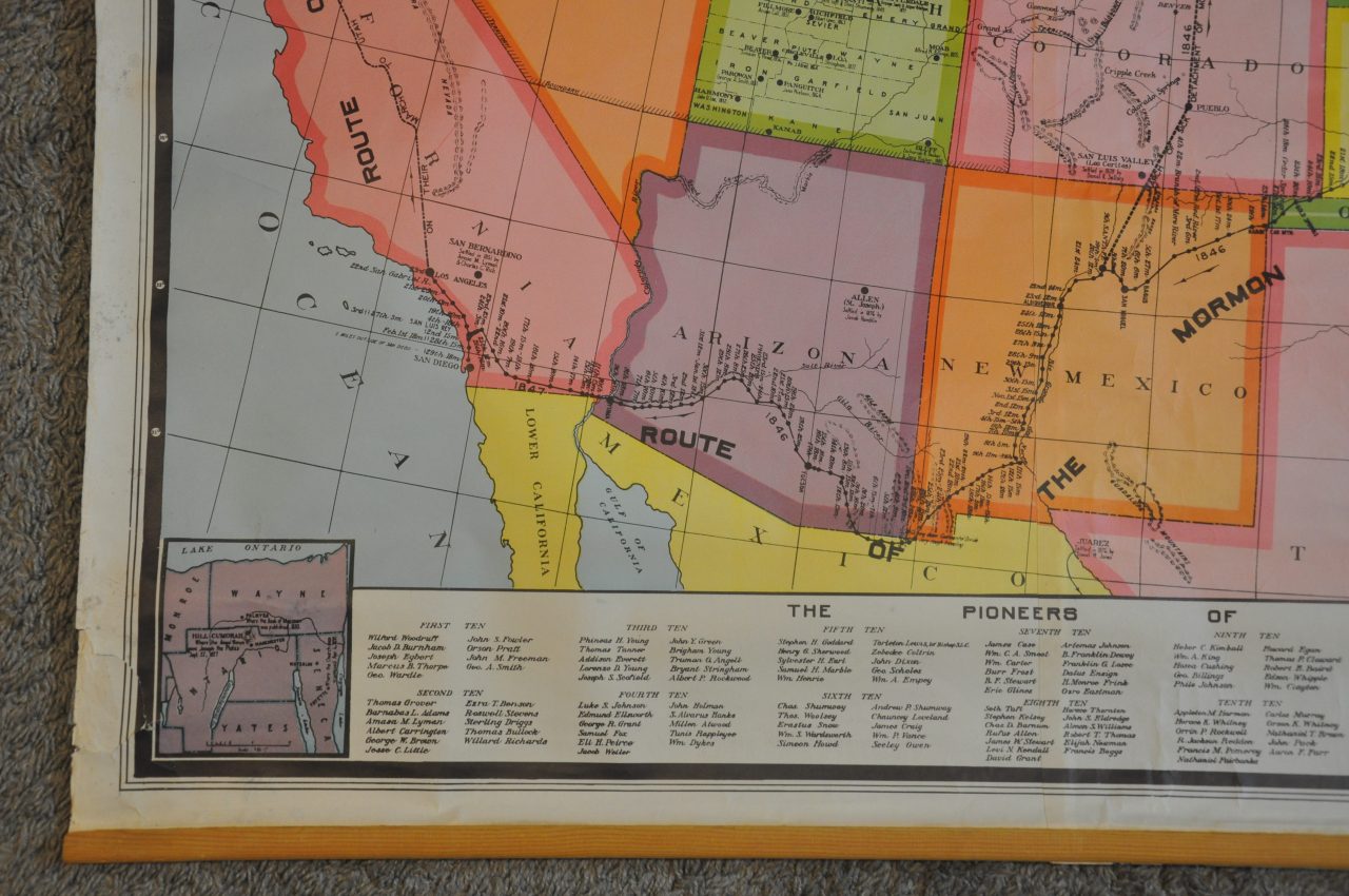Map Showing the Movements of the Church of Jesus Christ of Latter-Day ...
