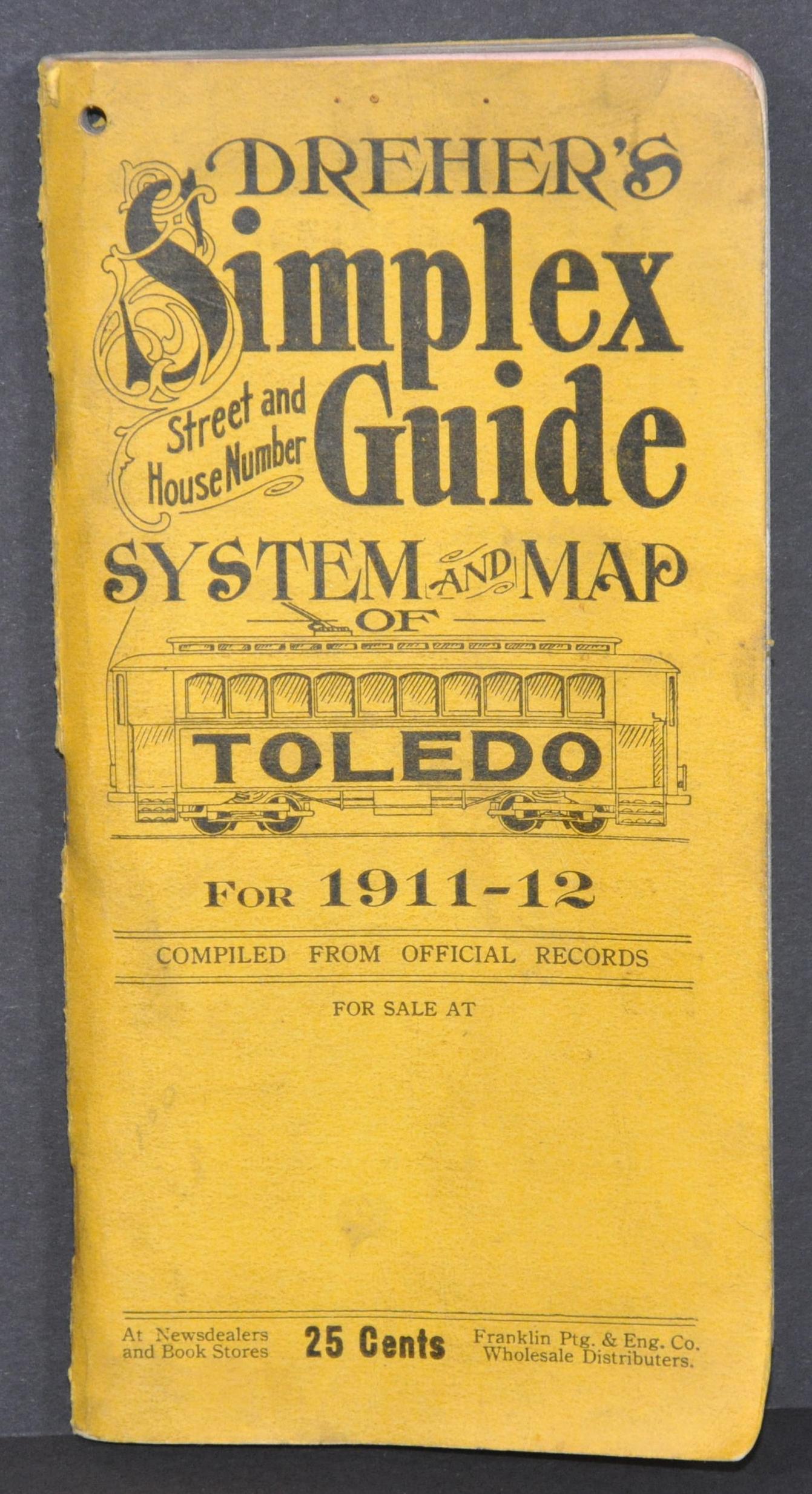 Dreher's New Improved Index and Distance Map of the City of Toledo - Image 2