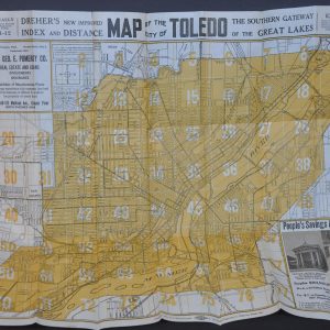 Dreher's New Improved Index and Distance Map of the City of Toledo