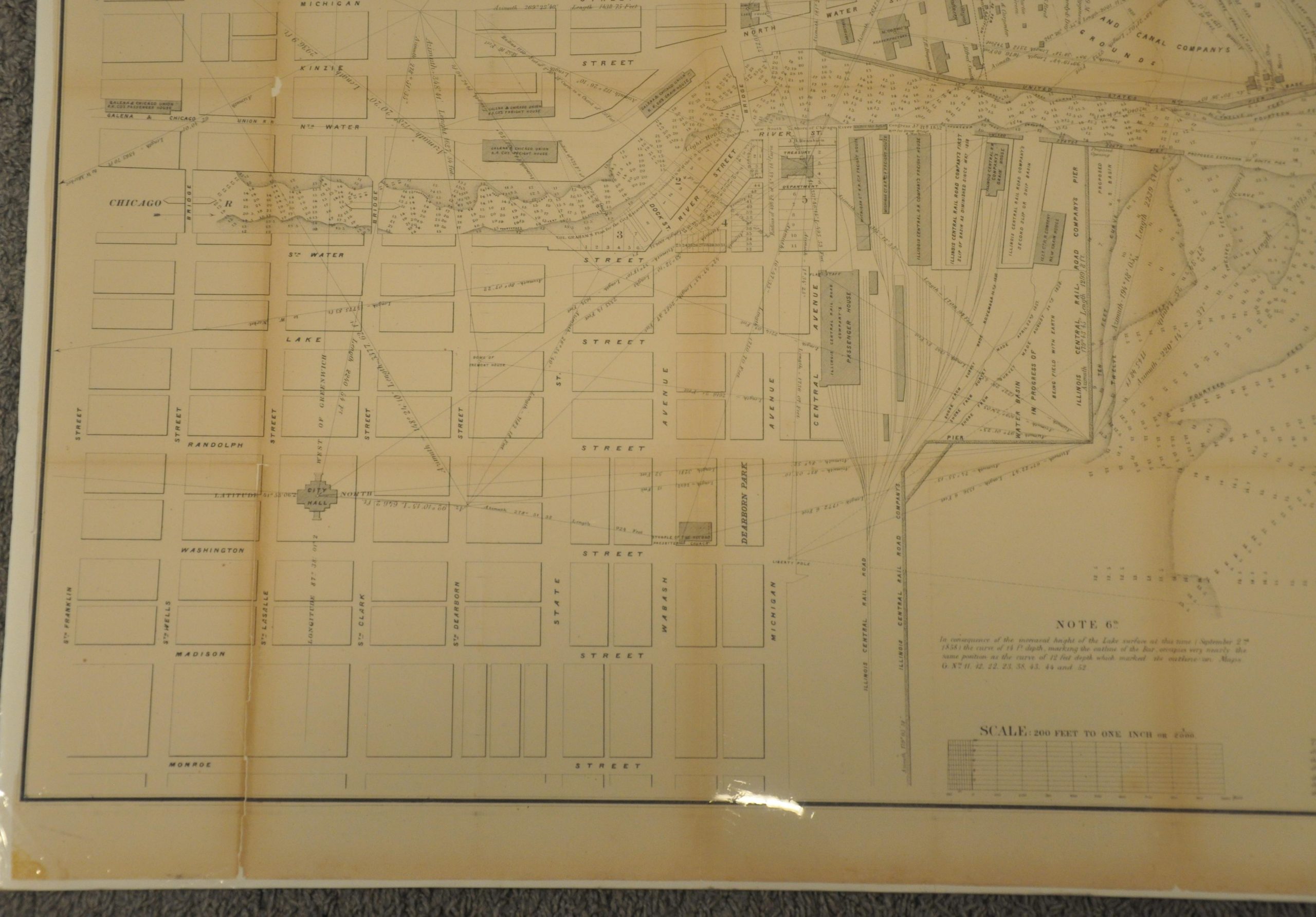 Map G. No. 58 Chicago Harbor & Bar - Image 8