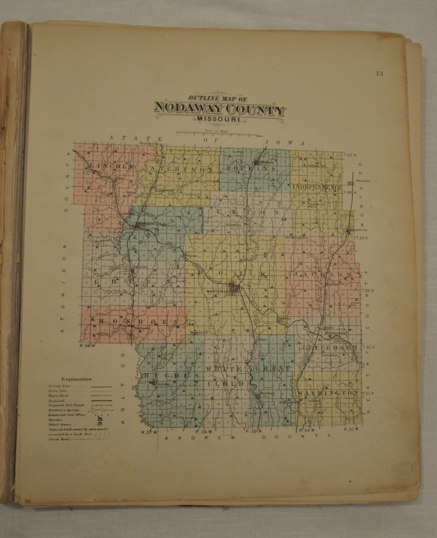 Plat Book of Nodaway County, Missouri Curtis Wright Maps