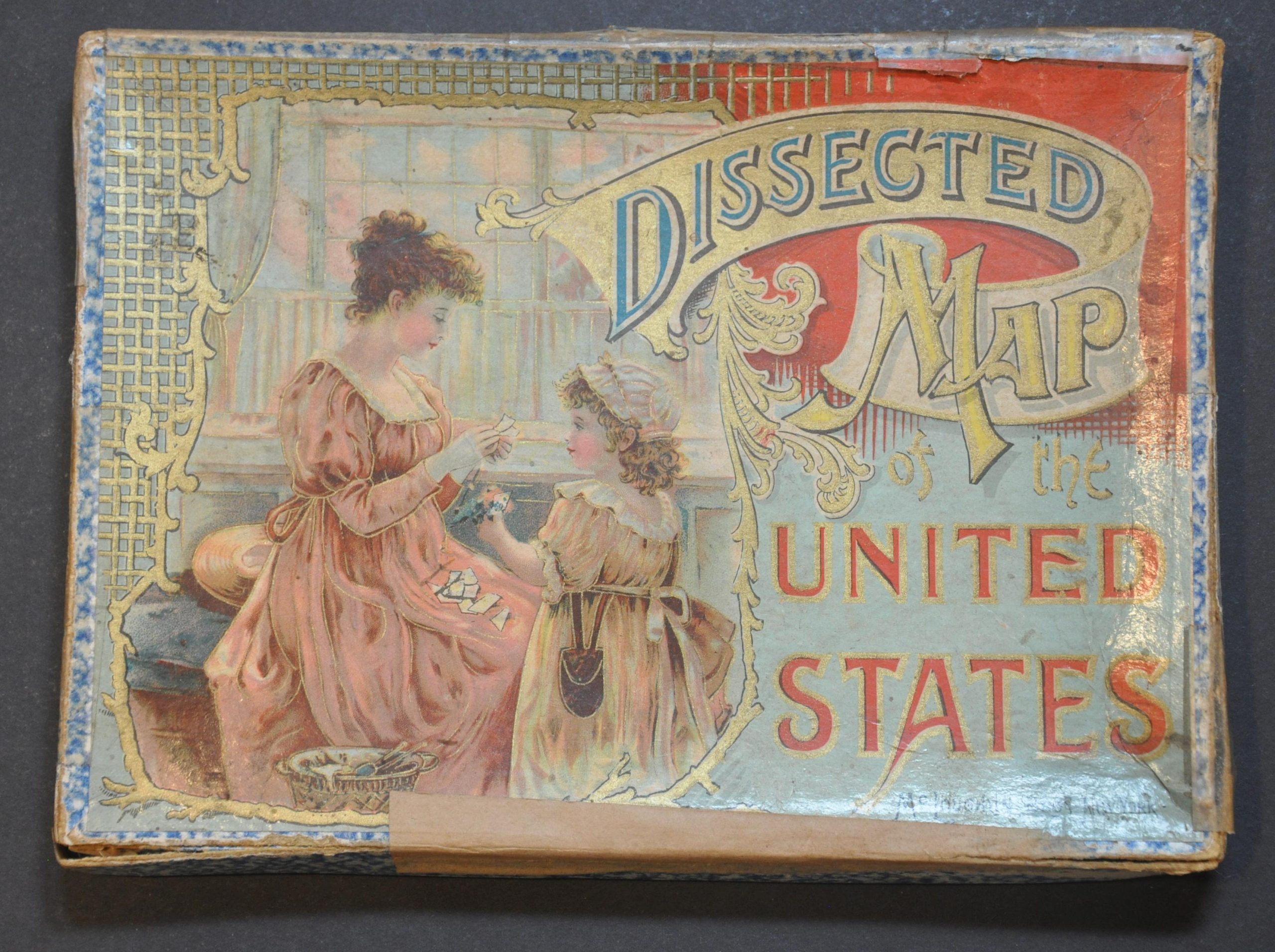Dissected Map of the United States - Curtis Wright Maps