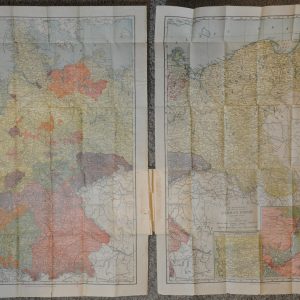 The Rand McNally New Library Atlas Map of the German Empire
