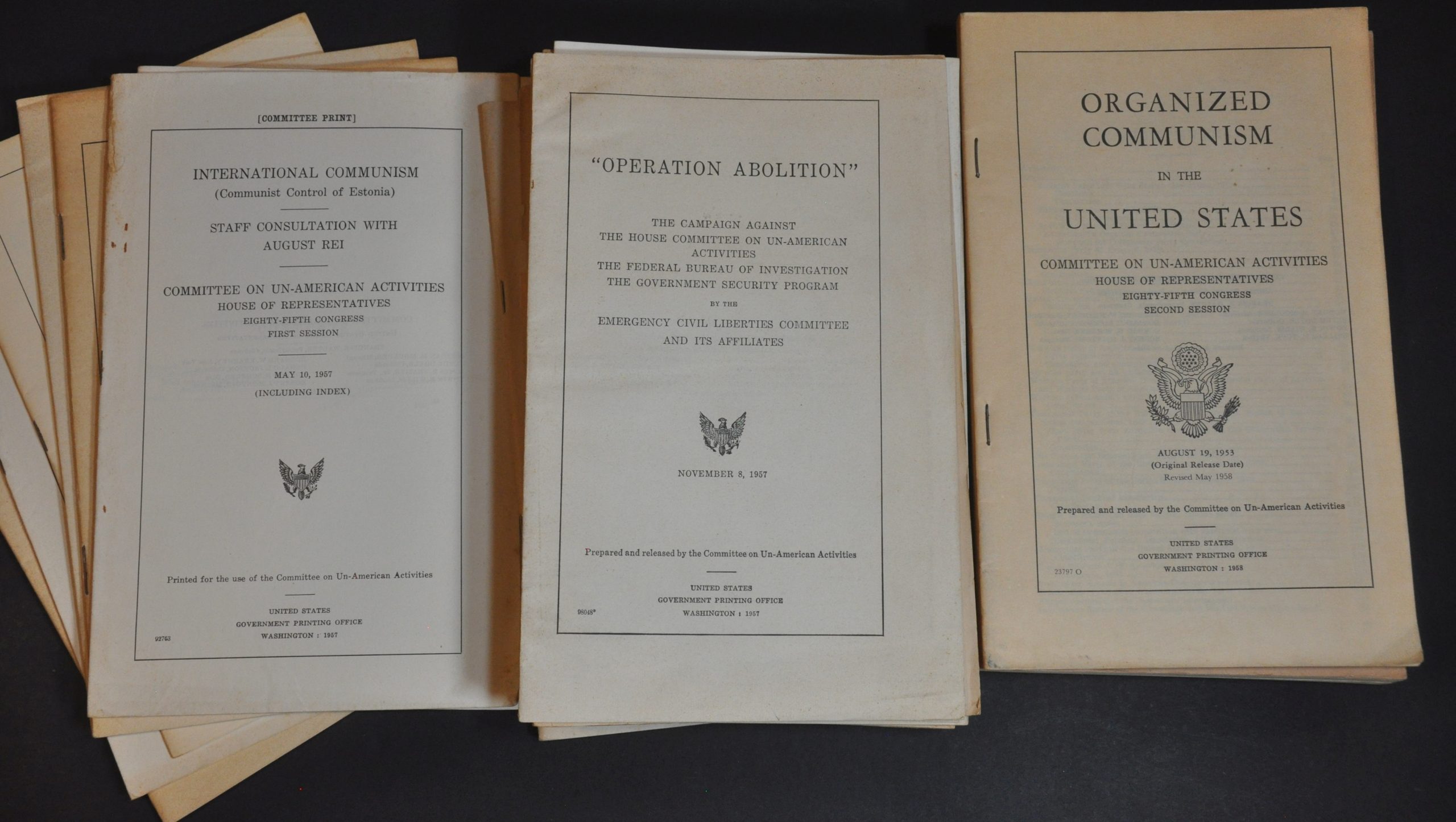 Reports of the Commmittee on Un-American Activities