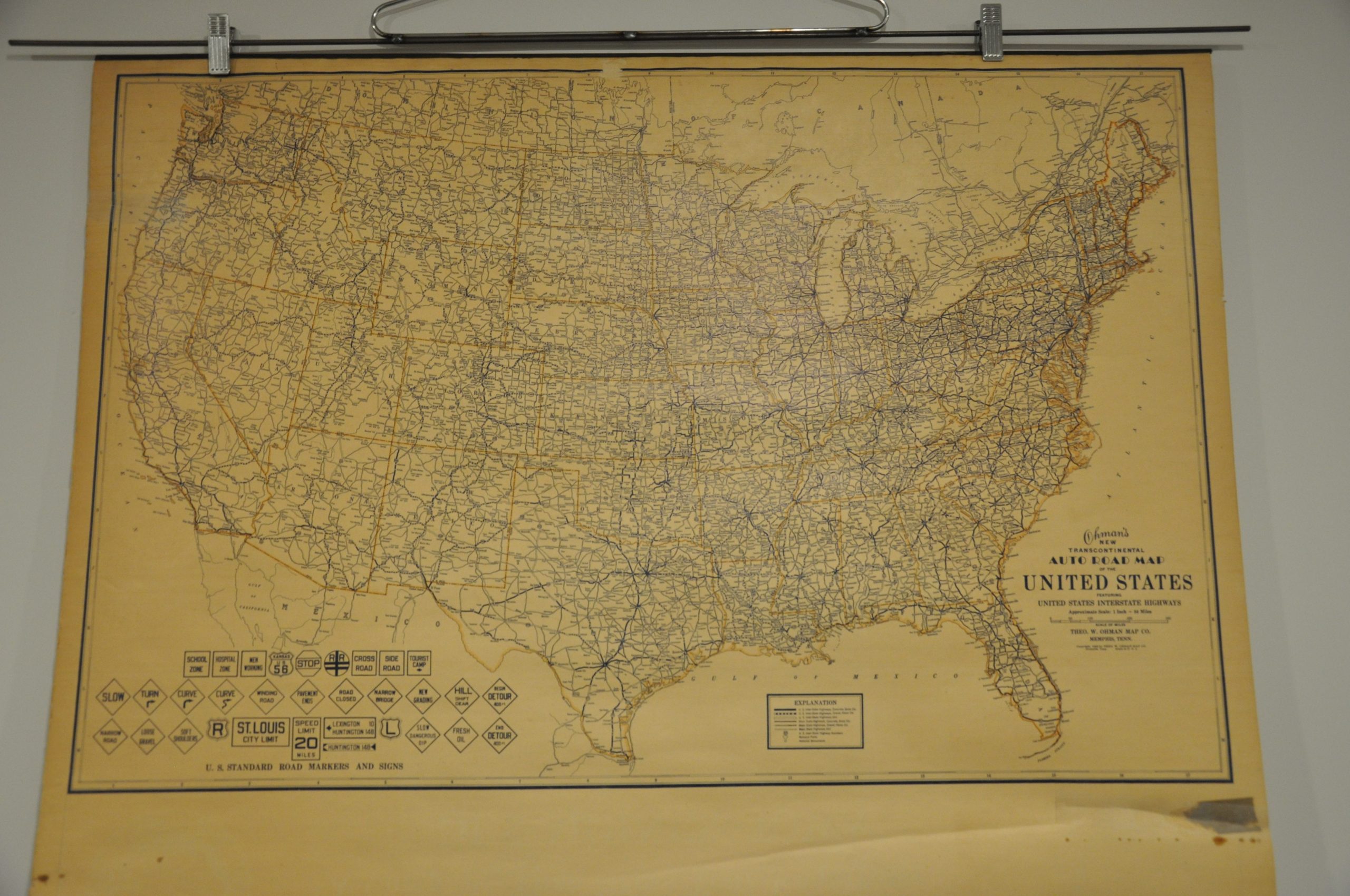 Ohman's New Commercial Map of the United States