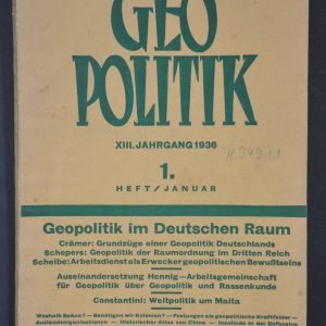 Geopolitik im Deutschen Raum [Geopolitics in the German Space]