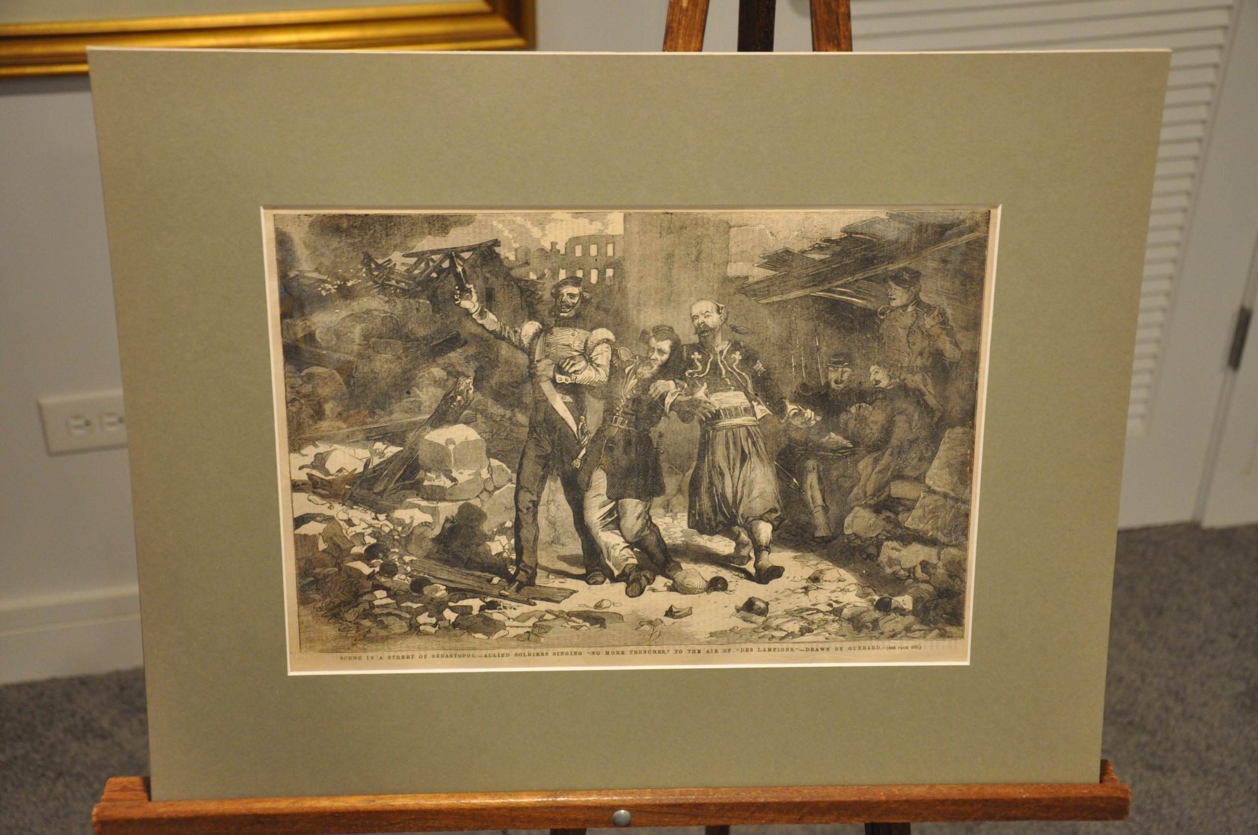 Scene in a Street of Sebastopol - Allied Soldiers Singing "No More Trenches"