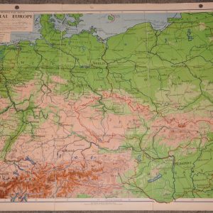 Philip's Regional Wall Map of Central Europe