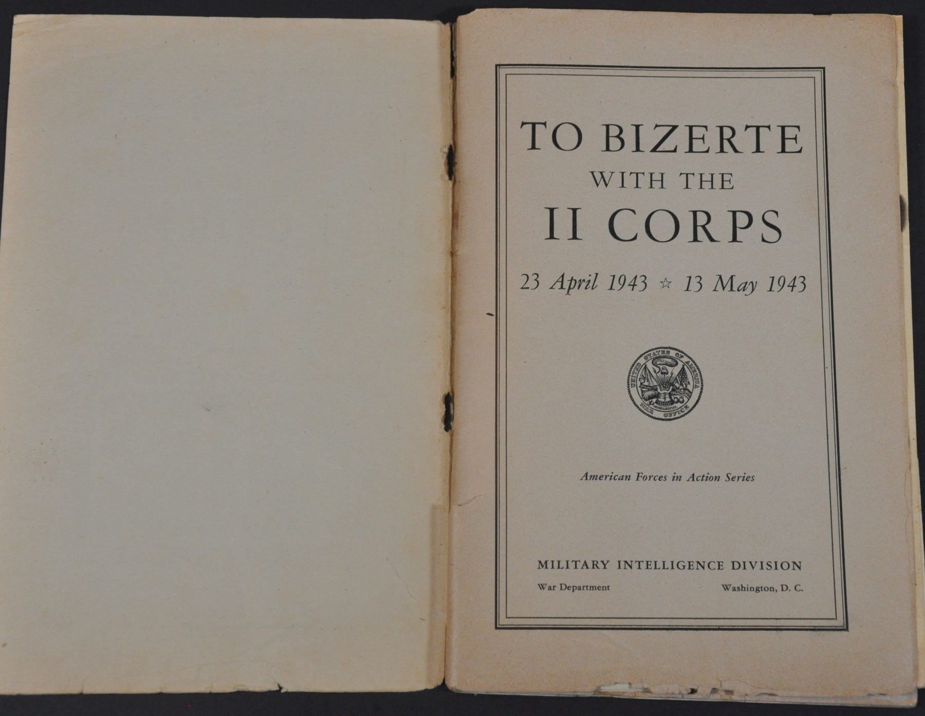 To Bizerte With the II Corps