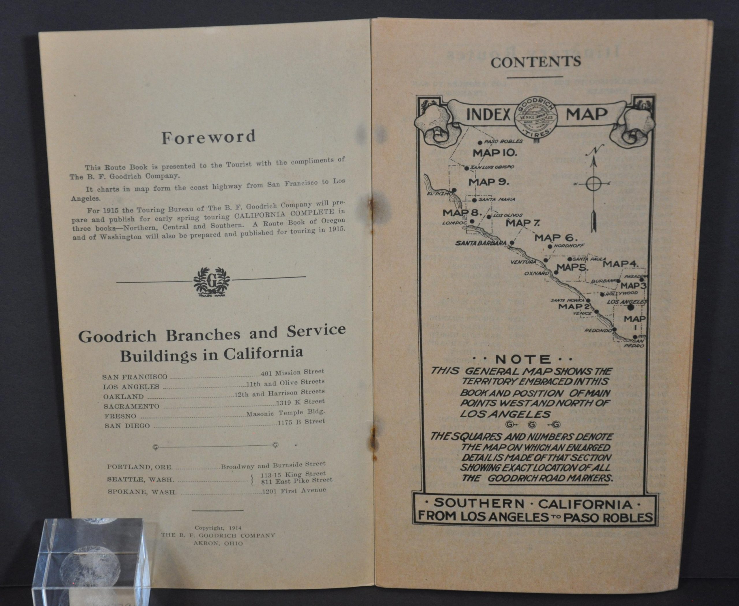 Goodrich Route Book San Francisco and Los Angeles Coast Route - Image 2