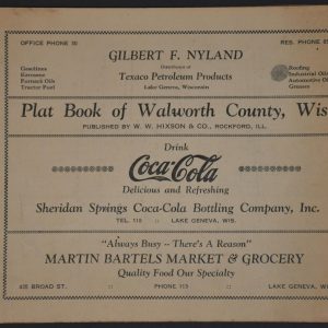Plat Book of Walworth County, Wis.