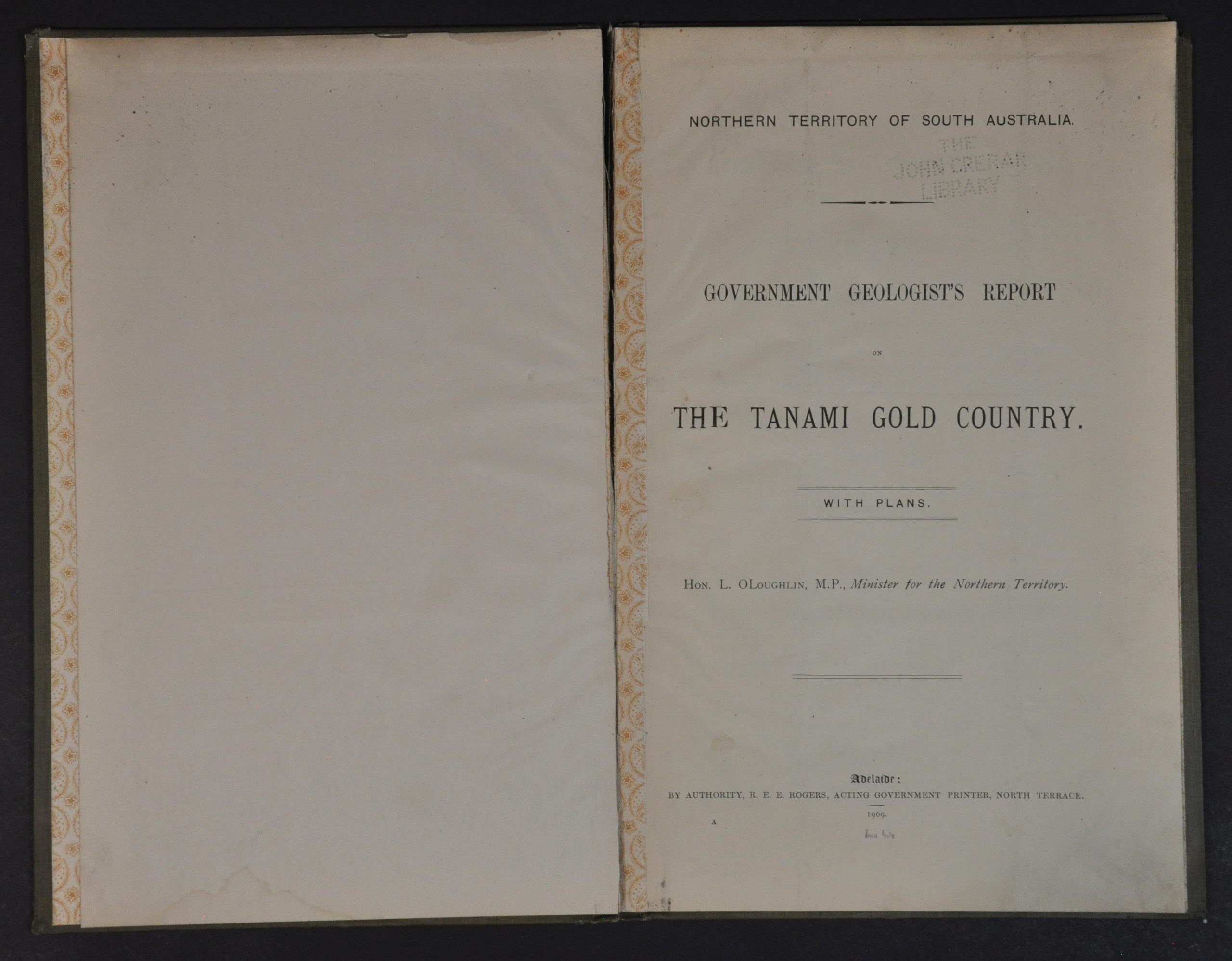 Government Geologist's Report on the Tanami Gold Country - Image 3
