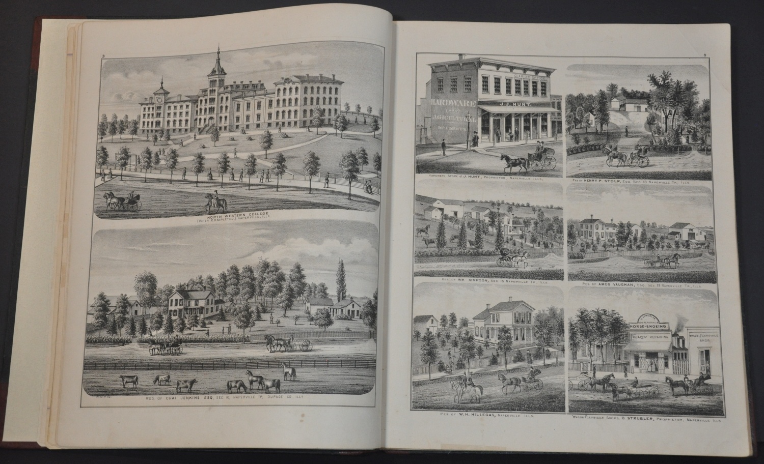 Combination Atlas Map of DuPage County Illinois - Image 5