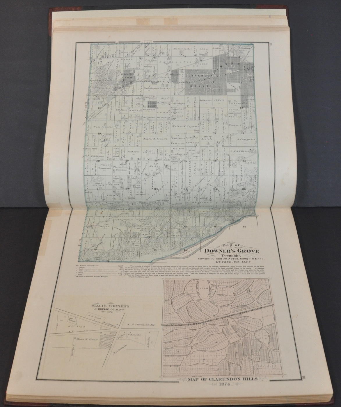 Combination Atlas Map of DuPage County Illinois - Image 9