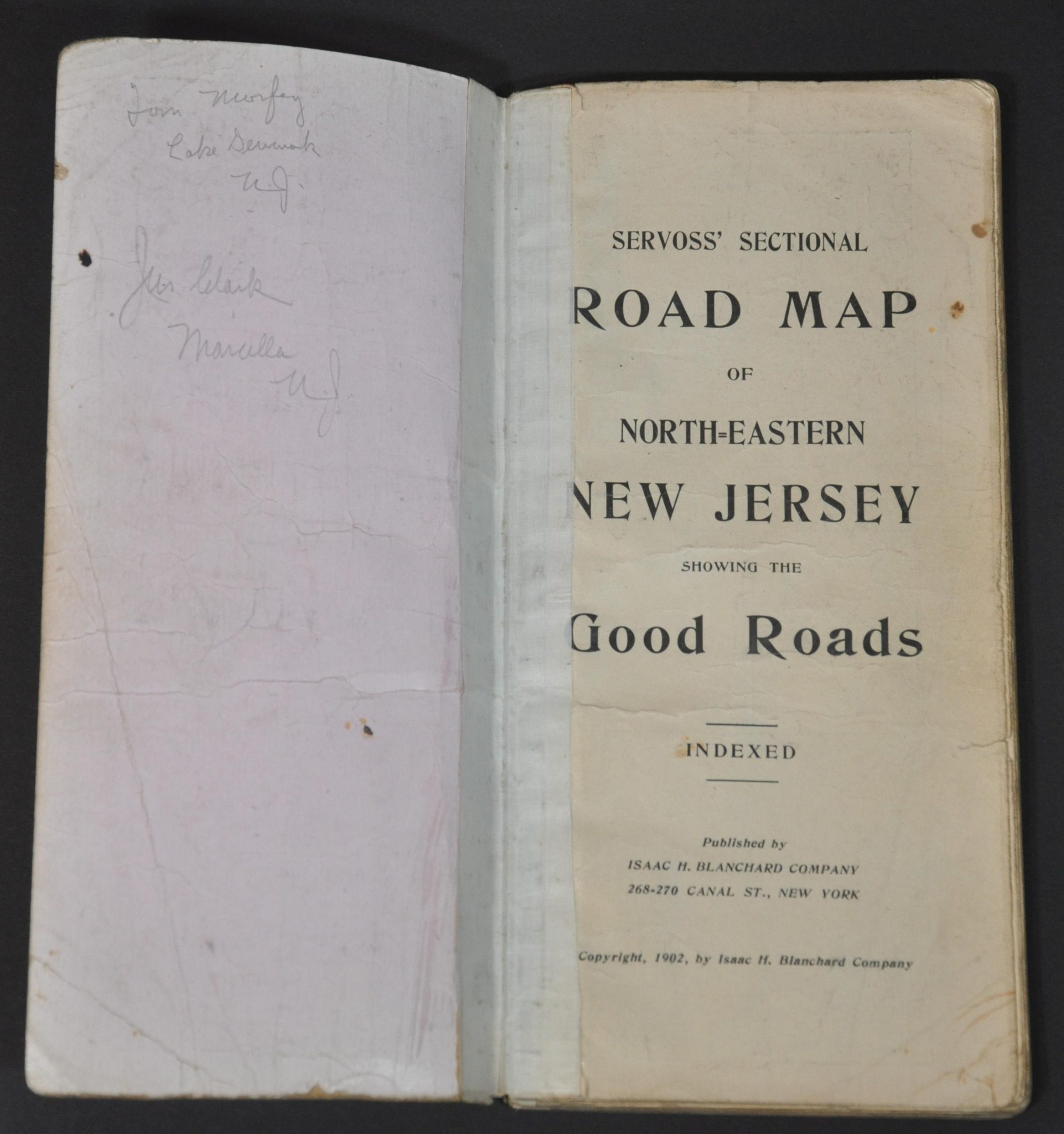 Servoss' Sectional Automobile Road Map of North-Eastern New Jersey - Image 2