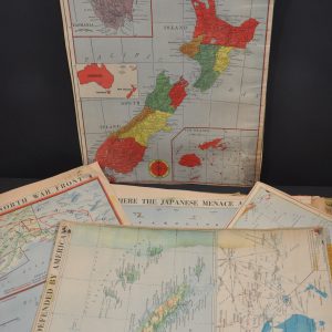 [Collection of WWII Maps from the Chicago Daily Tribune]