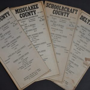 [Delta County, Schoolcraft County, Missaukee County, and Luce County - Michigan Hunting and Fishing Maps]