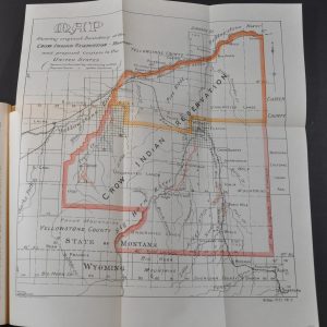 Map Showing original Boundary of the Crow Indian Reservation - Montana - and proposed cession to the United States