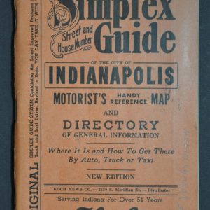 Dreher's Simplex Street and House Number Guide of the City of Indianapolis