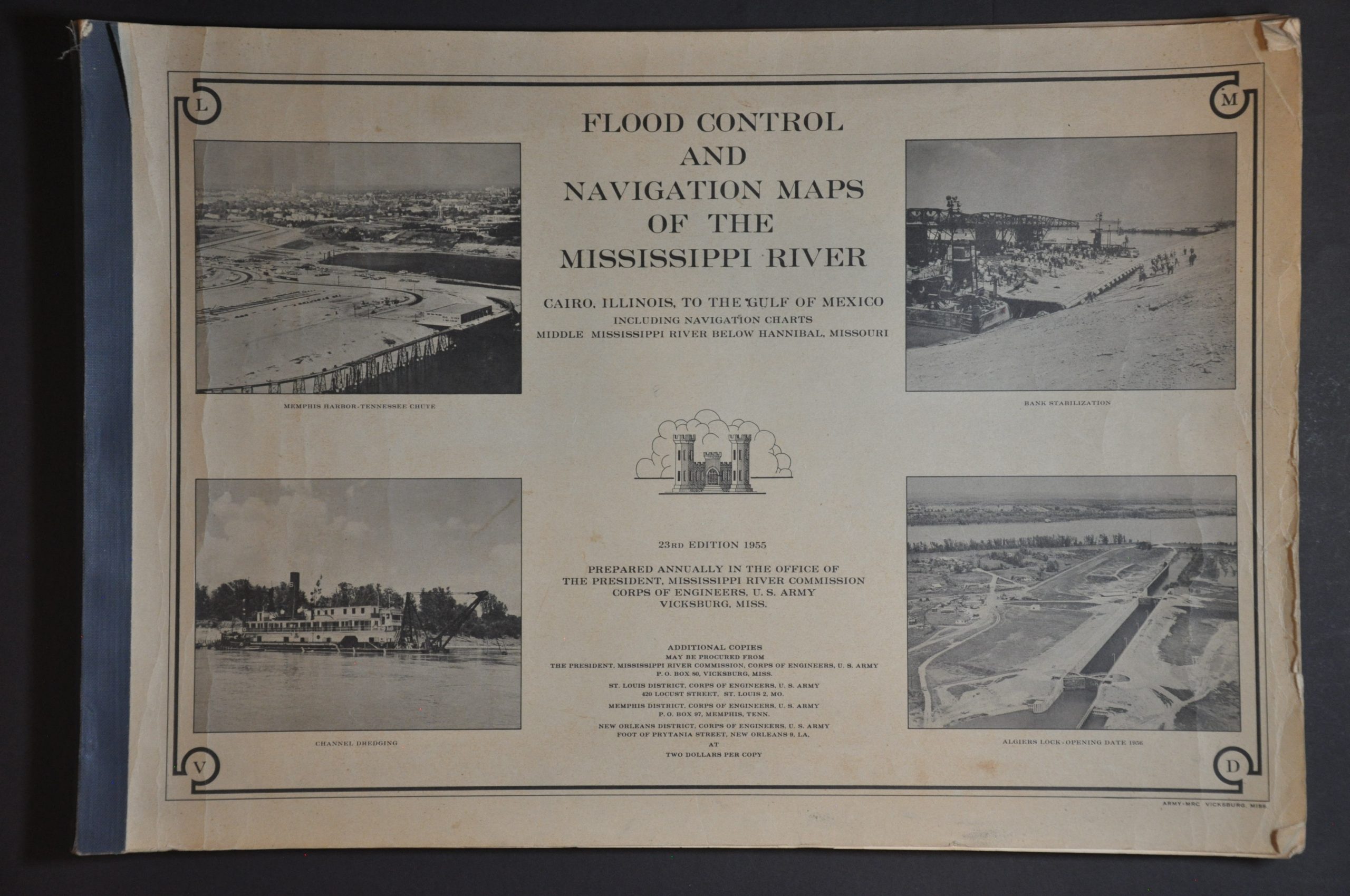 Flood Control and Navigation Maps of the Mississippi River Cairo, Illinois to the Gulf of Mexico