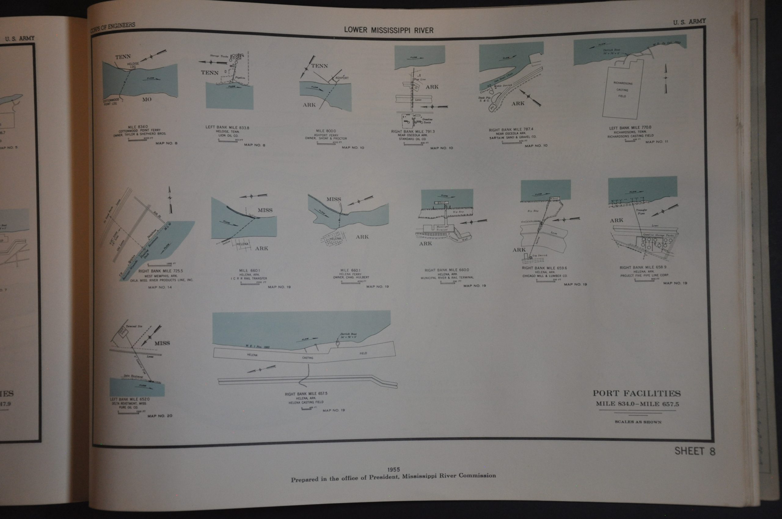 Flood Control and Navigation Maps of the Mississippi River Cairo, Illinois to the Gulf of Mexico - Image 5