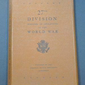27th Division Summary of Operations in the World War
