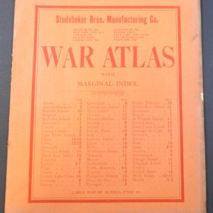 Studebaker Bros. Manufacturing Co. War Atlas with Marginal Index