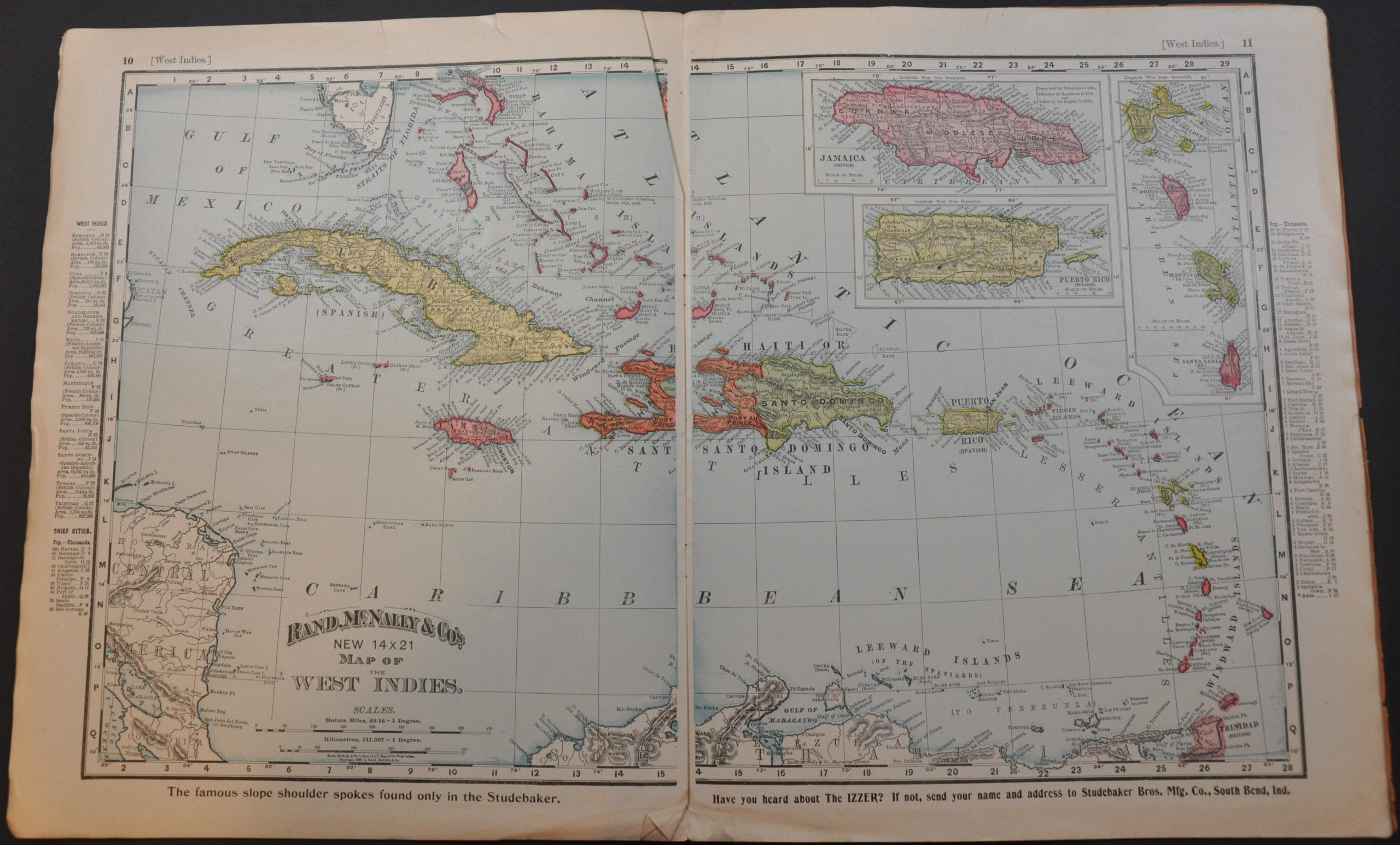 Studebaker Bros. Manufacturing Co. War Atlas with Marginal Index - Image 8
