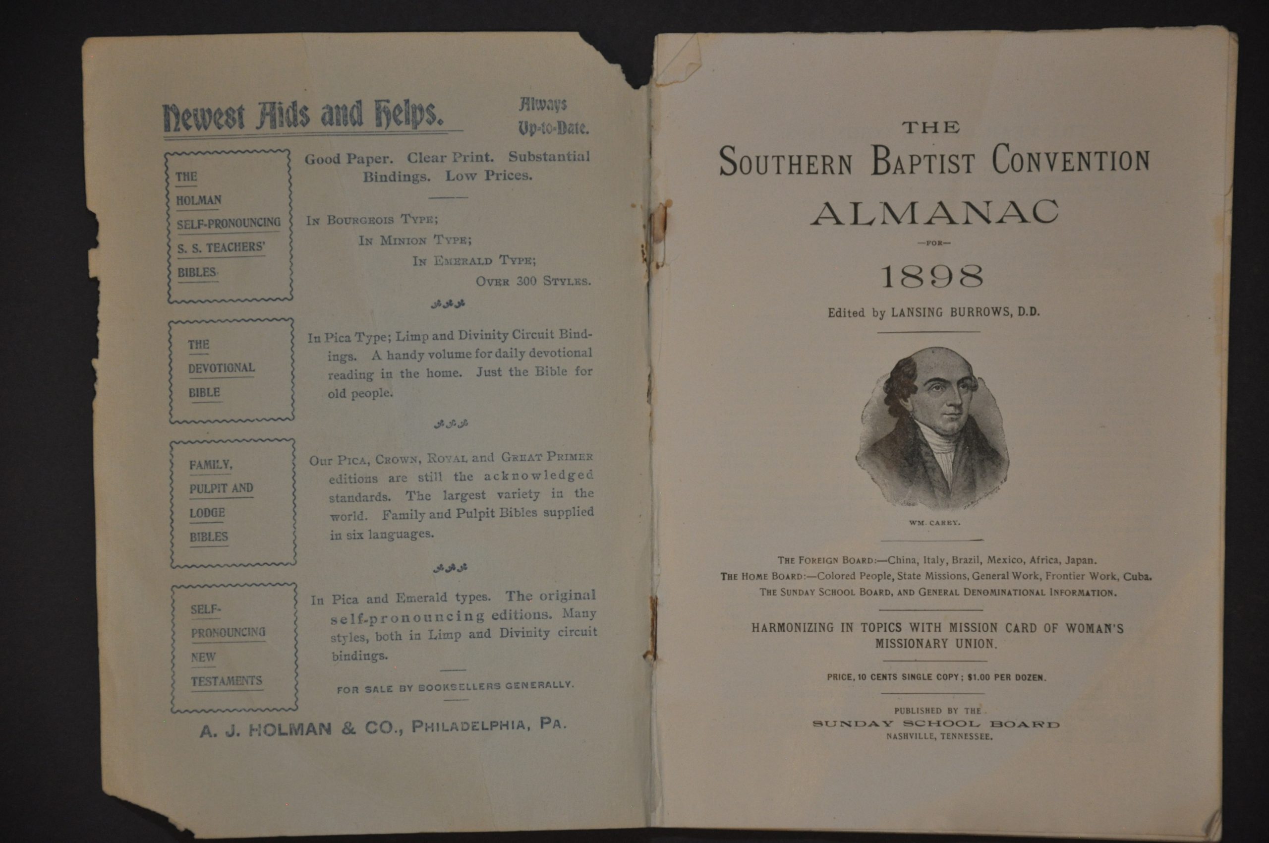 Almanac of the Southern Baptist Convention 1898 - Image 3