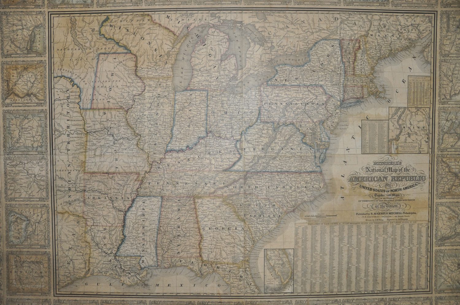 Mitchell's National Map of the American Republic or United States of ...