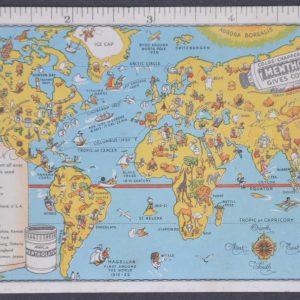 [Mentholatum Pictorial Map Ink Blotter]