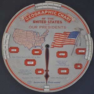 Geographic Chart of The United States and Our Presidents